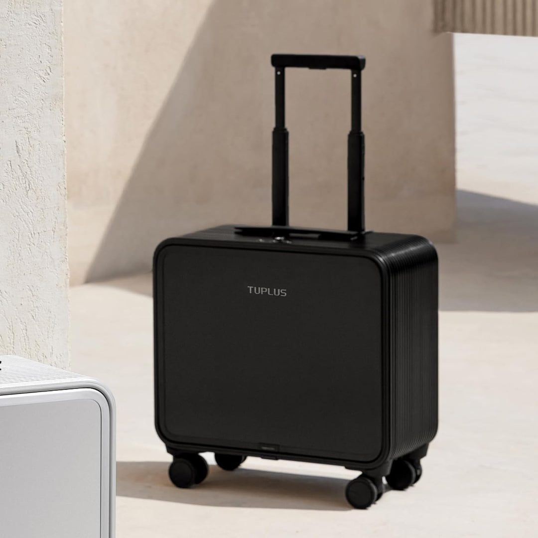 TUPLUS Koffer Aluminium Trolley Rollkoffer mit 4 Rollen Reisekoffer Handgepäck Hartschalenkoffer mit