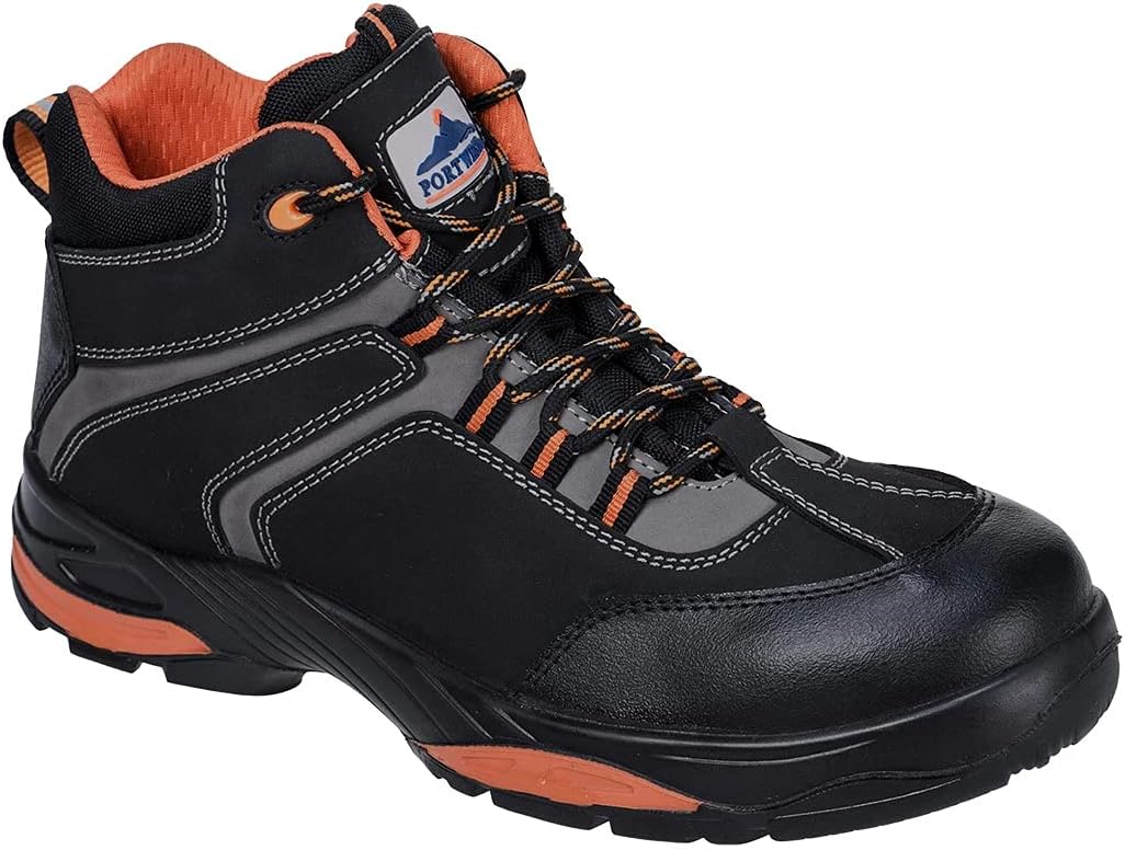 Portwest Operis Sicherheitsstiefel, Grösse 4/37, Typ S3 (FC60), 11 UK, Schwarz 11 UK Schwarz, 11 UK