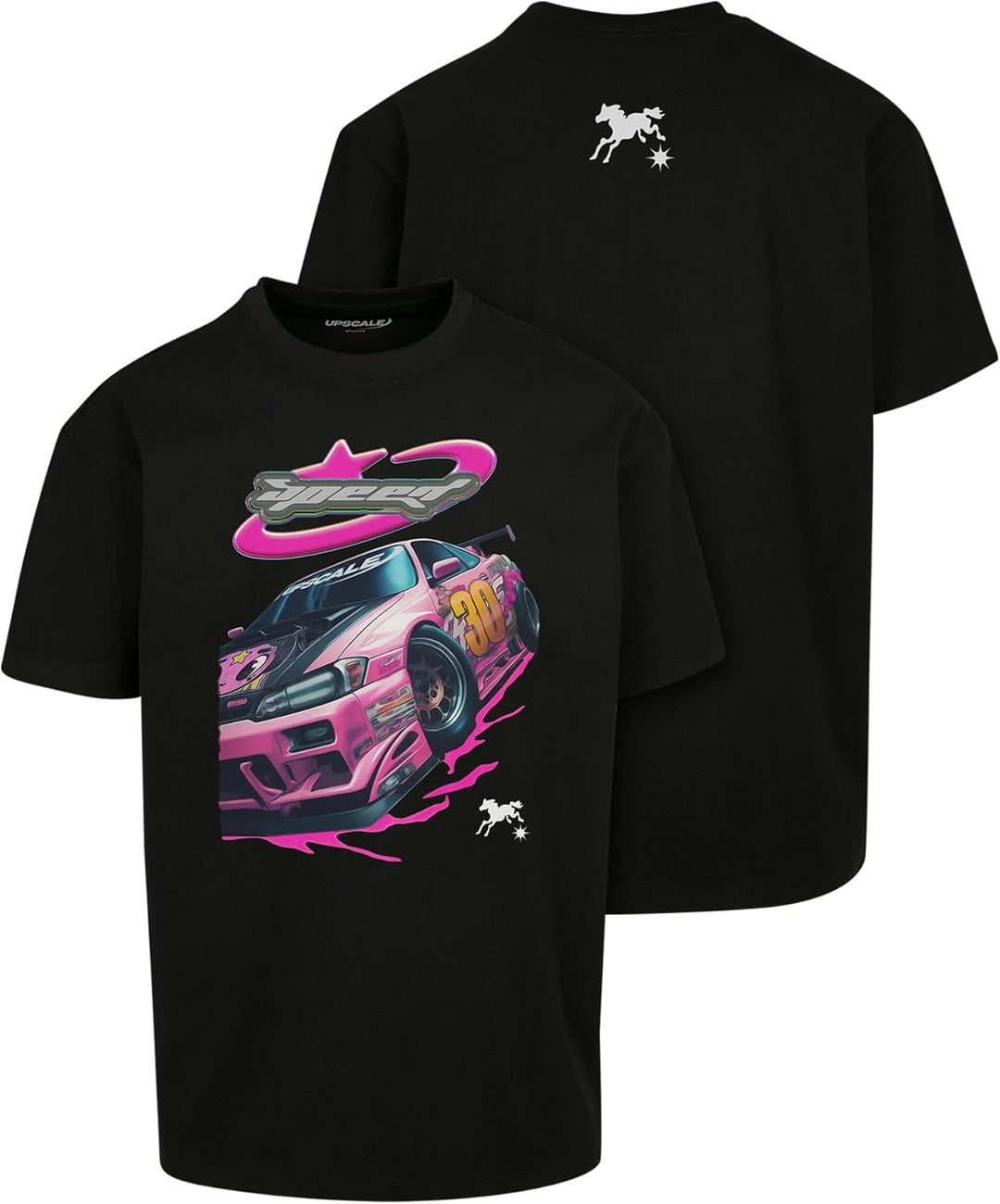 Mister Tee Herren Speed Heavy Oversize Tee XS Schwarz, XS Schwarz