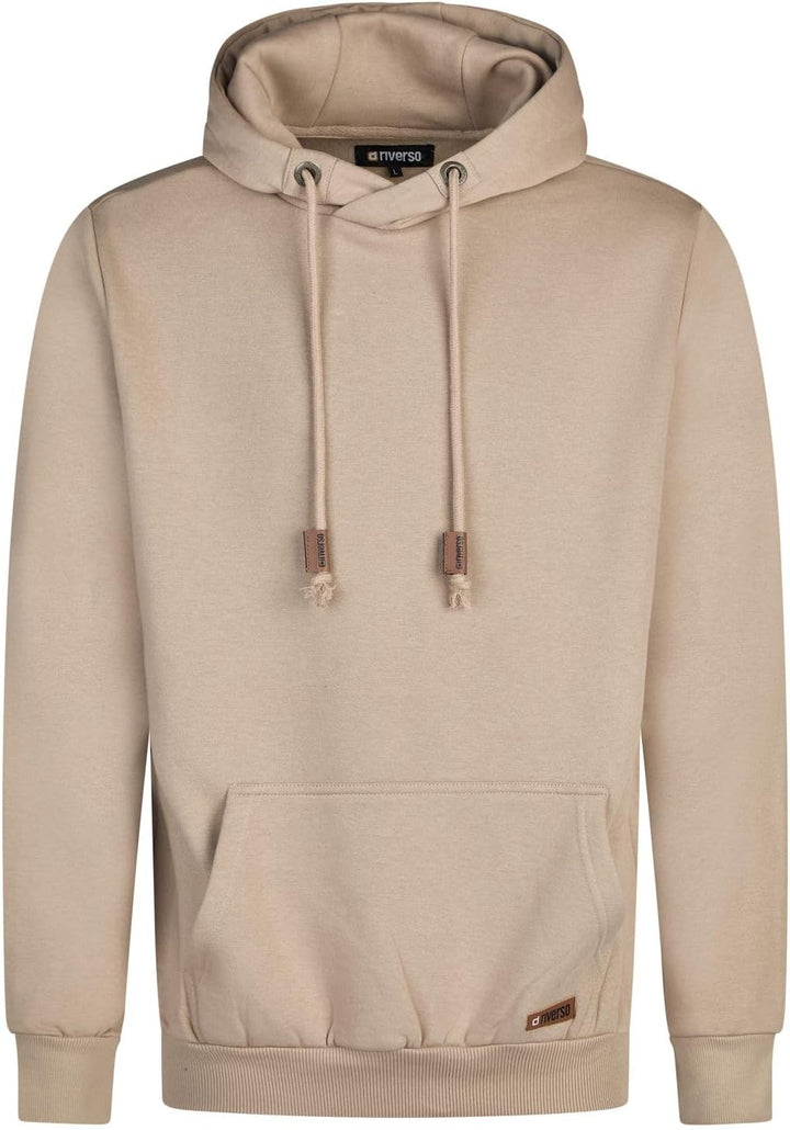 riverso Herren Kapuzenpullover RIVJulian Regular Fit Hoodie Pullover Taschen Streetwear Cross-Over-K