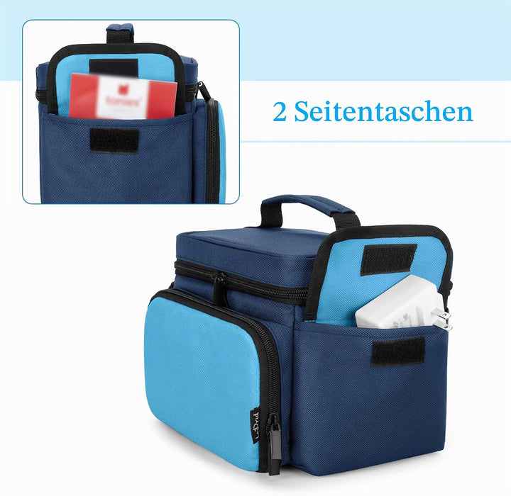 LoDrid Hülle kompatibel mit Toniebox, tragbare Tasche für Audioplayer Starter-Set mit Griff und Schu