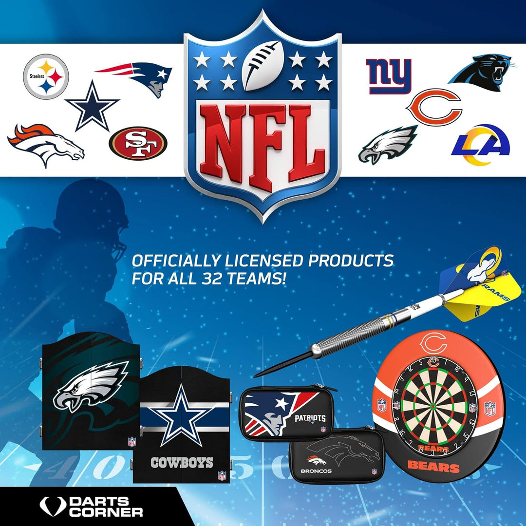 Offiziell lizenzierte NFL Miami Dolphins Professional EVA Dart Case (W422), Schwarz , Offiziell lize