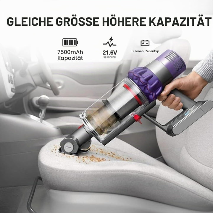 7500mAh Akku für Dyson V6, Li-ION Ersatzakku Batterie kompatibel mit DC62 DC58 DC59 DC61 DC62 Animal