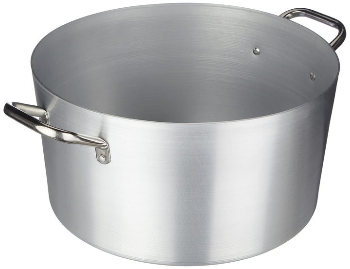 Pentole Agnelli Hoher Schmortopf, Metall, Silber/schwarz, 40 cm 25 Litri, 25 Litri