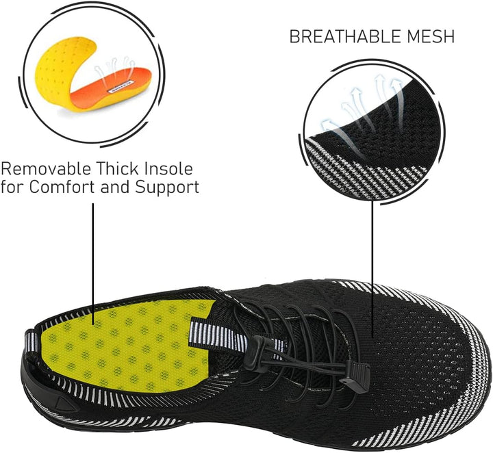 Badeschuhe Herren Damen Barfussschuhe Wasserschuhe Schwimmschuhe Strandschuhe für Surfen,Tauchen,Boo