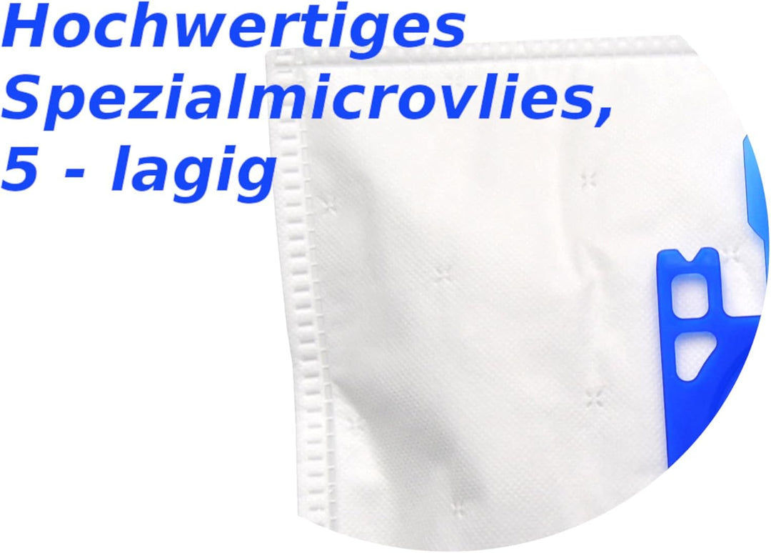 20 Staubsaugerbeutel 5-lagig für EIO, Quigg geeignet und kompatibel mit Swirl EIO80 EIO 80 Geeignet