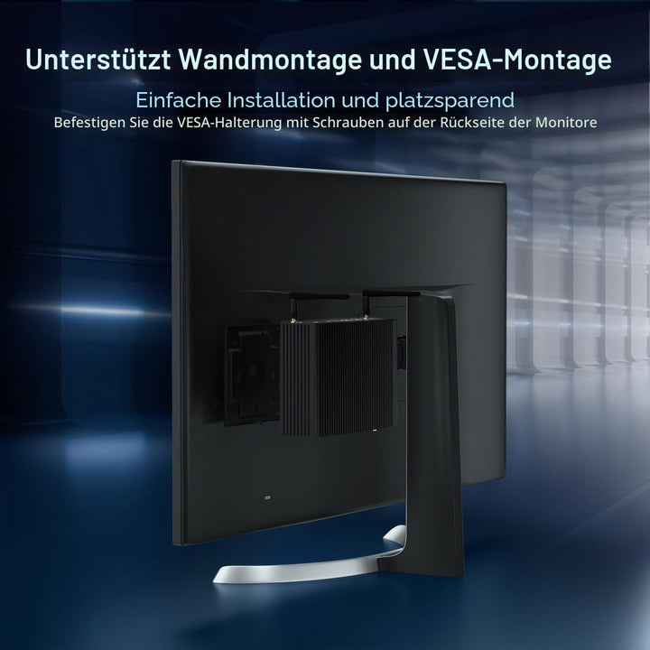 WEIDIAN Lüfterloser PC Industrie Mini PC Win 11 Pro i5 8 GB RAM 256 GB SSD Core i5 8260U Mini Deskto