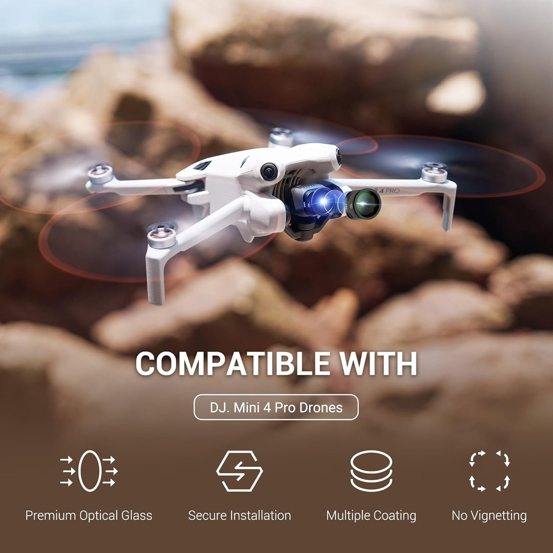 Mini 4 Pro ND CPL Filter Set 6 Teilig,Polfilter ND-Filter für DJI Mini 4 Pro Fly More Combo mit Filt
