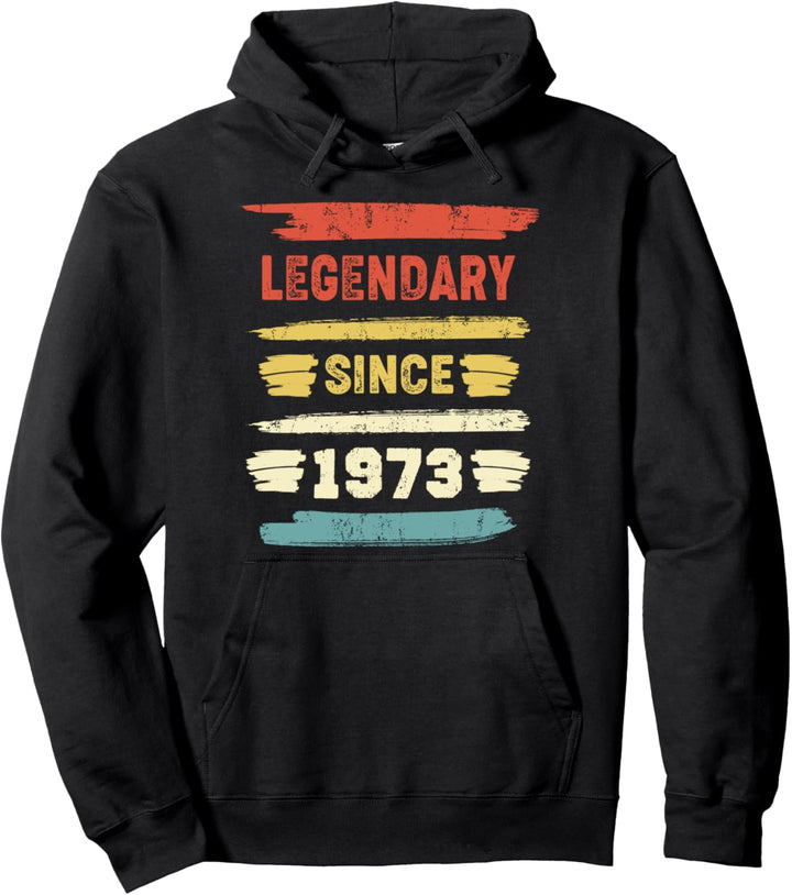 Retro Geburtstagsparty Zitat - Vintage Legendär seit 1973 Pullover Hoodie