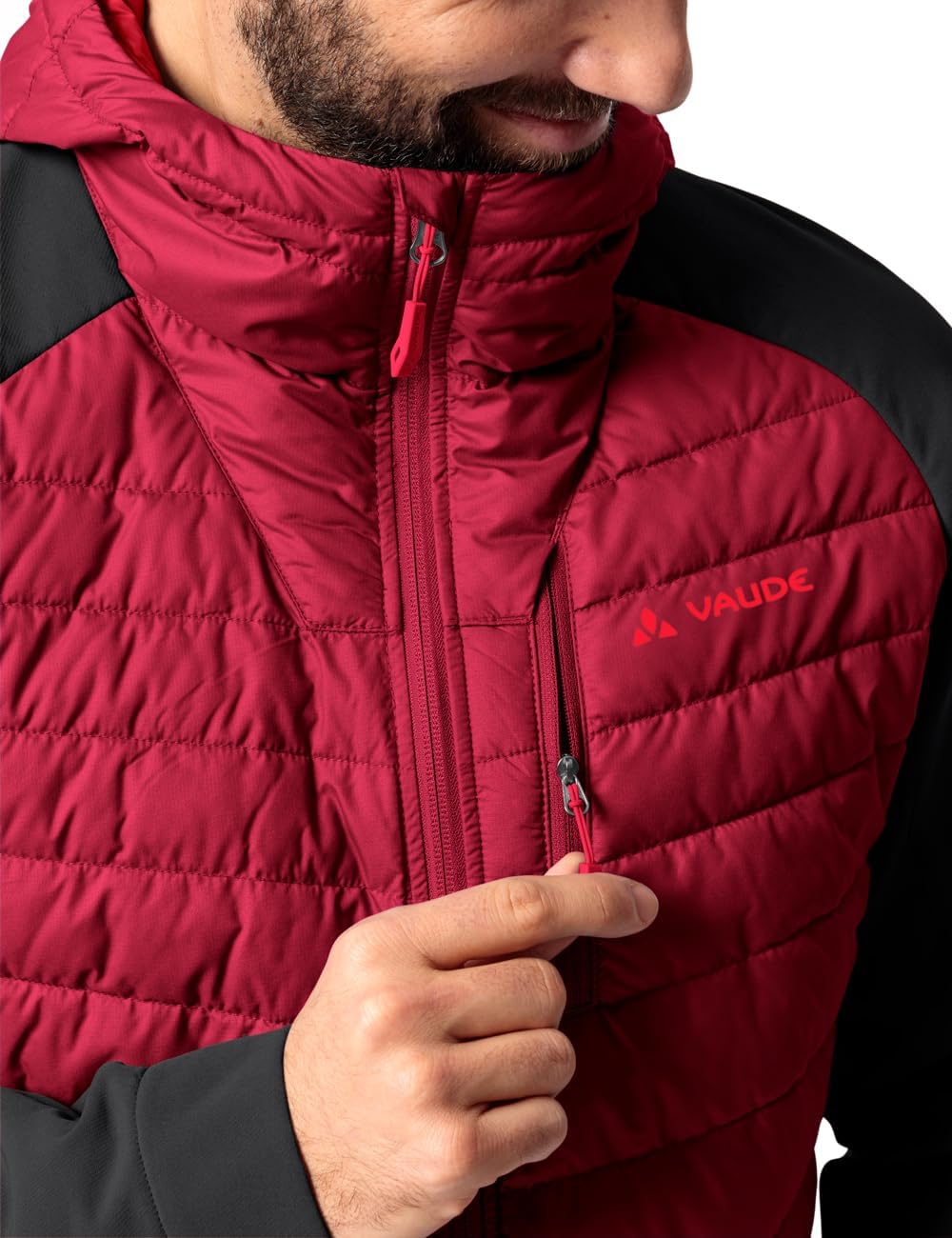 VAUDE Men's Elope Hybrid Jacket - Winterjacke Herren S dark indian red, S dark indian red