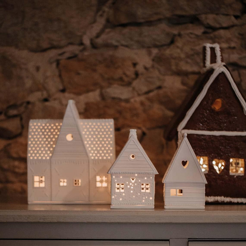 Räder Lebkuchen Lichthaus gross 16,5 x 9 x 20 cm, Porzellan