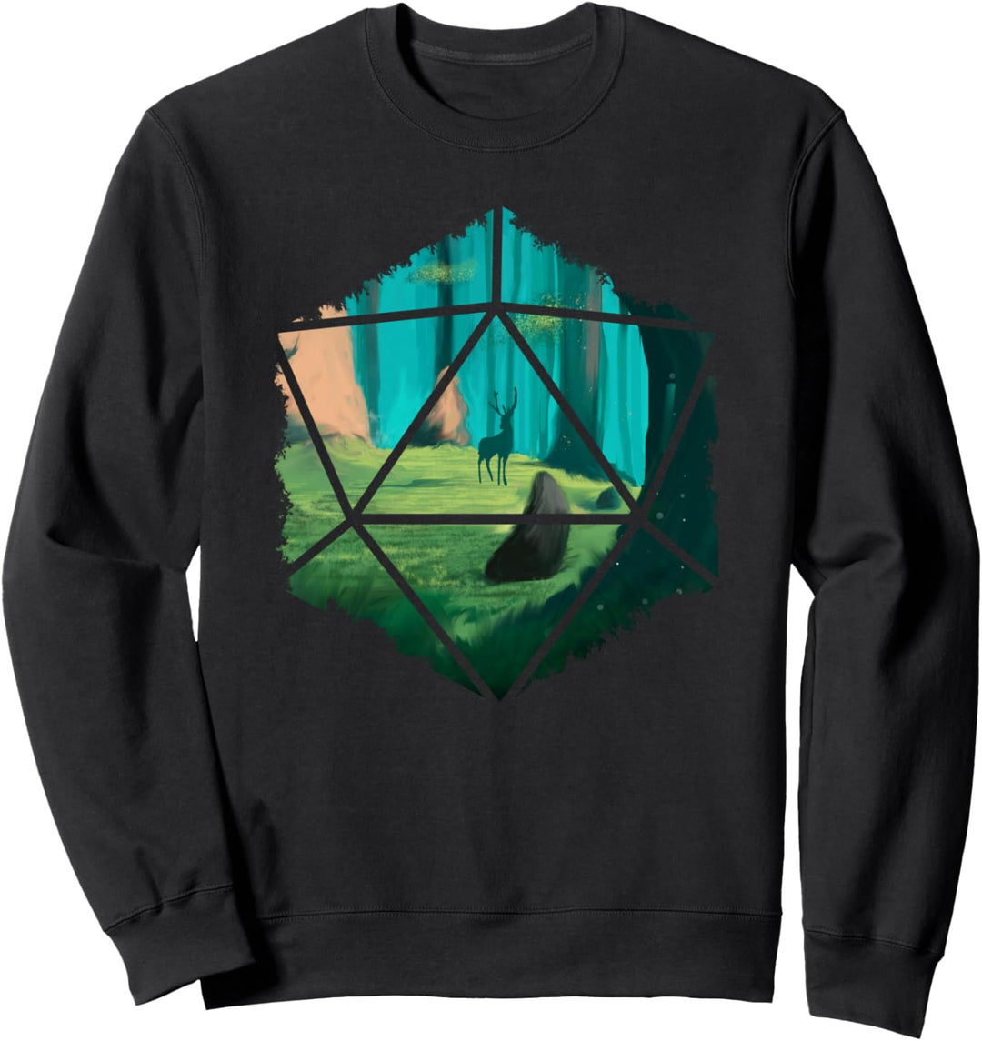 Forest RPG Games Brettspiele Würfel Pen and Paper Fantasy Sweatshirt