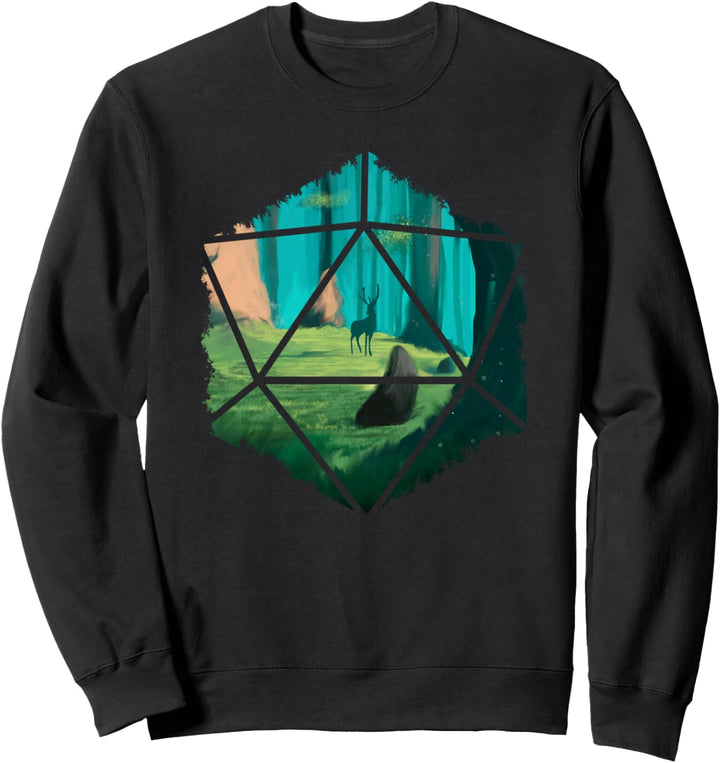 Forest RPG Games Brettspiele Würfel Pen and Paper Fantasy Sweatshirt