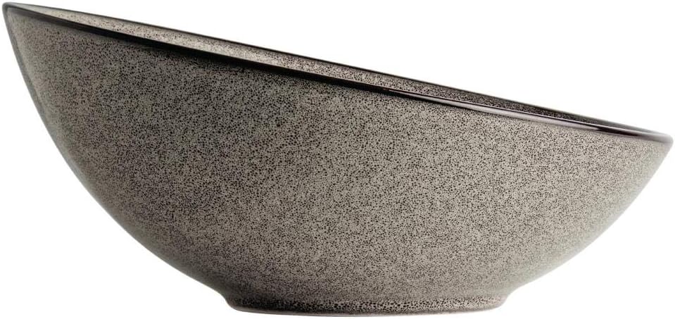 Olympia Mineral-Schalen-Set, 215 mm (4 Stück), grau, verglastes Porzellan, BS4034-zertifiziert, DF17