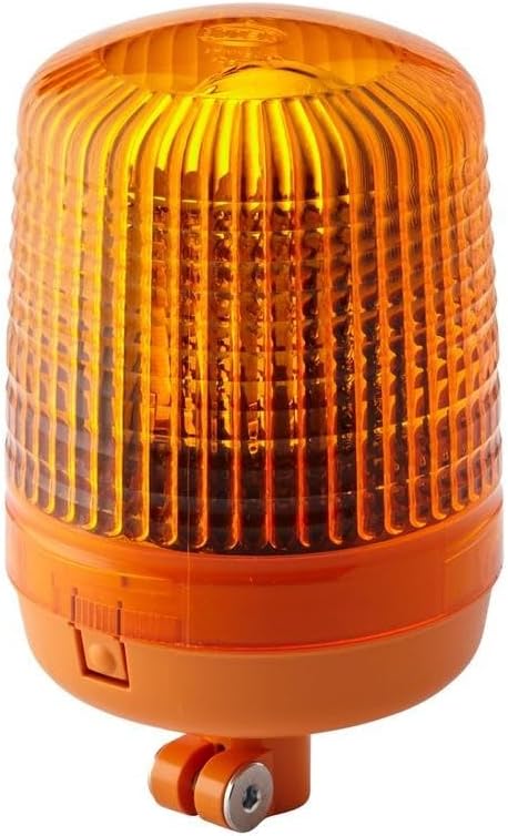HELLA - Halogen-Rundumkennleuchte - KL 7000 - 24V - gelb - Rohrstutzen - Menge: 1 - 2RL 008 060-111