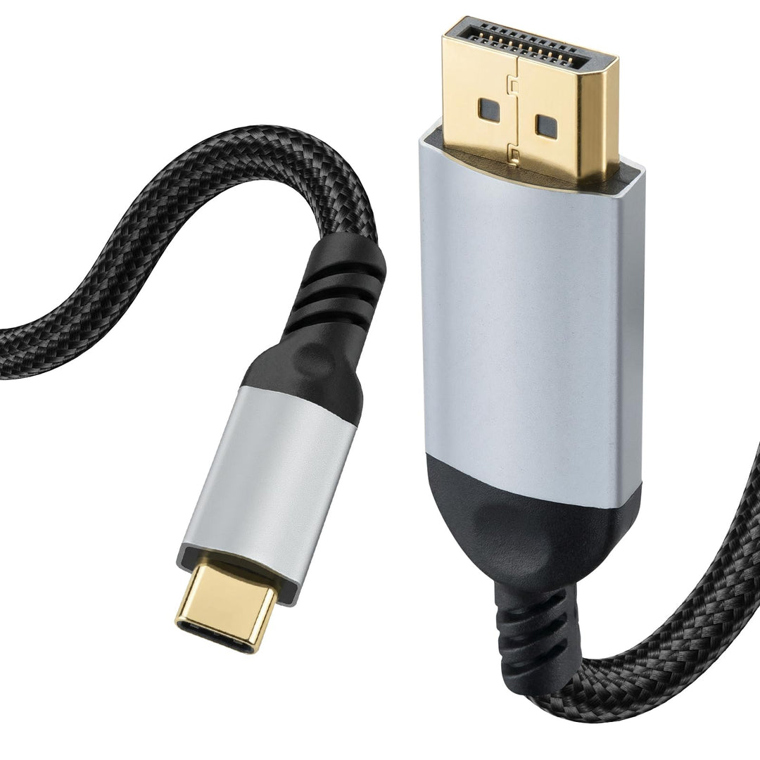 ELUTENG USB-C auf DisplayPort 2.1 Kabel 2M, 40 Gbit/s 16K@60Hz 8K@120Hz 4K@240Hz, Typ-C auf DP Kabel