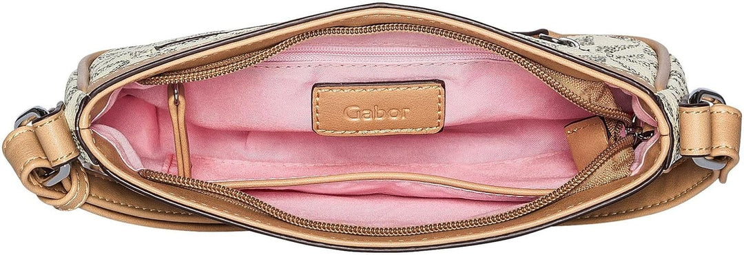 camel active Damen Barina Umhängetasche Mixed White, Mixed White