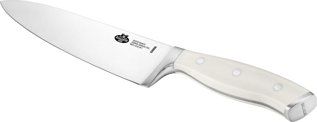BALLARINI Savuto Bianco Kochmesser, Klingenlänge 20 cm, Deutscher Edelstahl, Ergonomischer Kunststof