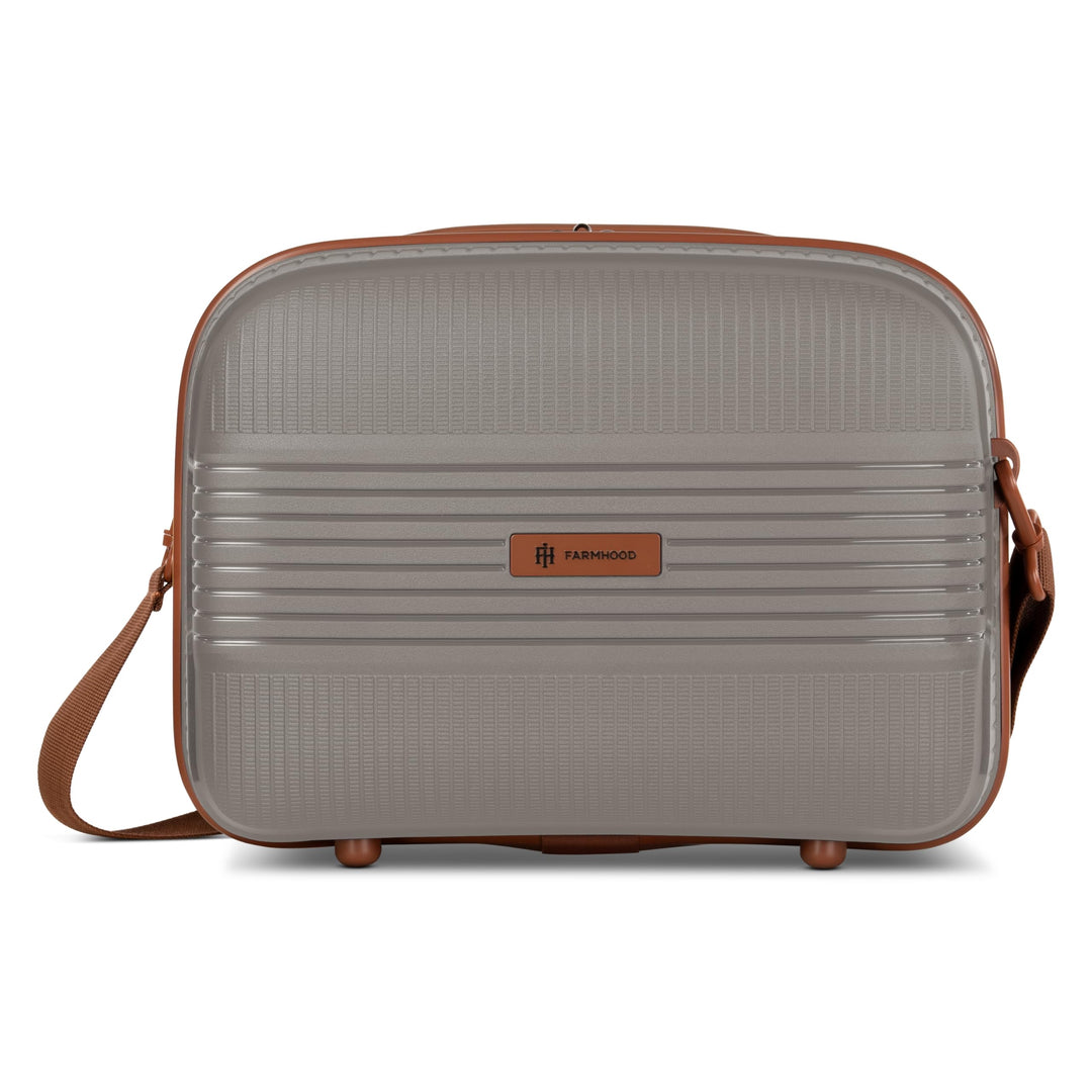 Eco Edition nachhaltiger Hartschalen Handgepäck Kosmetik-Koffer | Stabiles Beauty-Case mit Aufsteckf