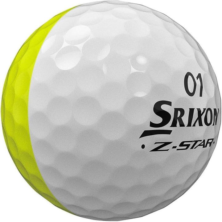 Srixon Z-Star Divide Visual Performance 23 Golfbälle Dutzend gelb/weiss, gelb/weiss