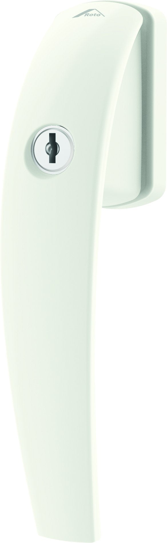 Fenstergriff Roto Swing abschliessbar 40 Nm verkehrsweiss mit Schrauben Vierkantstift 7 x 43 mm 7 x