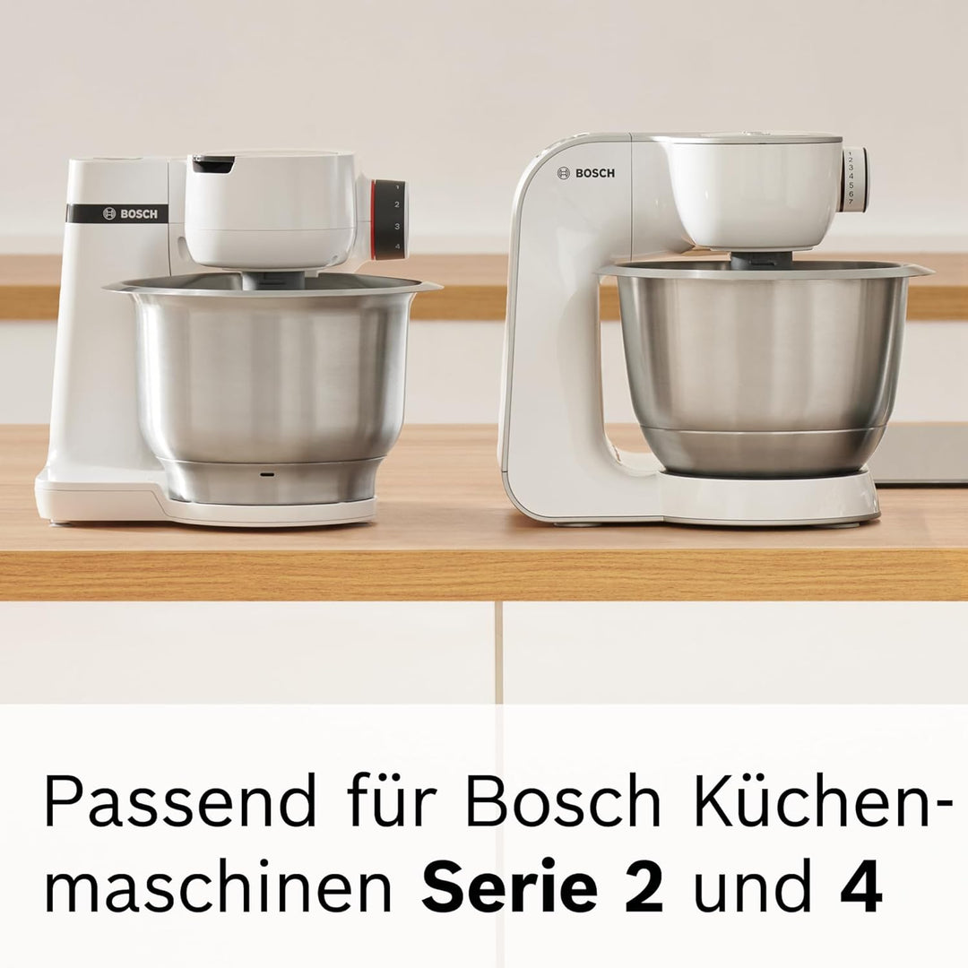 Bosch Pastawalze Spaghetti MUZ5NV3, Pastawalze für Spaghetti, Nudelvorsatz, 1,6mm, Edelstahl, passen