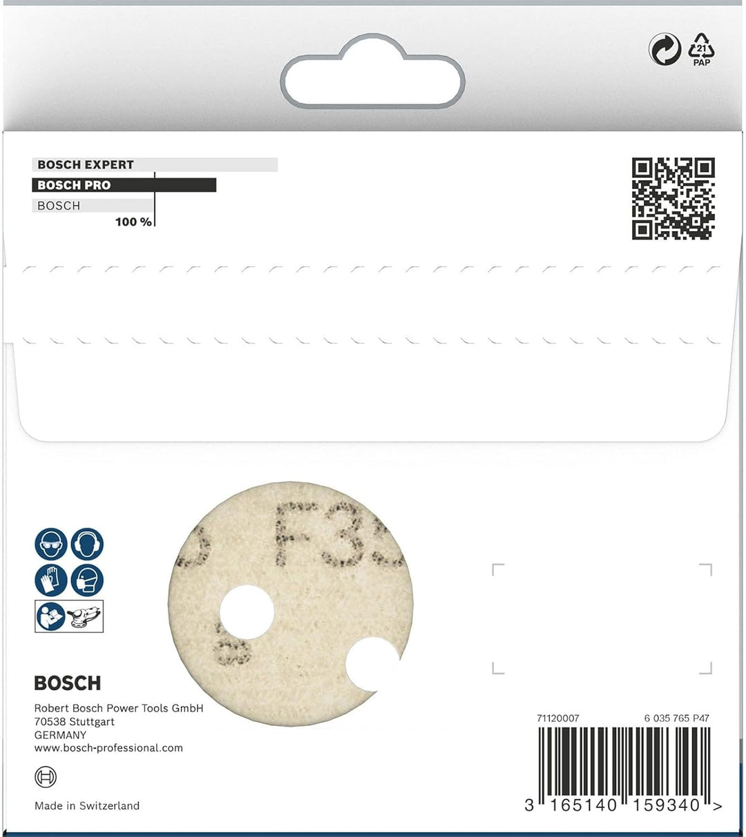 Bosch 5x PRO Plastic and Hard Stone F355 Schleifscheibe (für Beton, Harter Stein, Ø mm, Körnung 100,