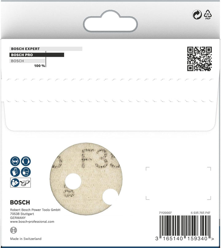 Bosch 5x PRO Plastic and Hard Stone F355 Schleifscheibe (für Beton, Harter Stein, Ø mm, Körnung 100,