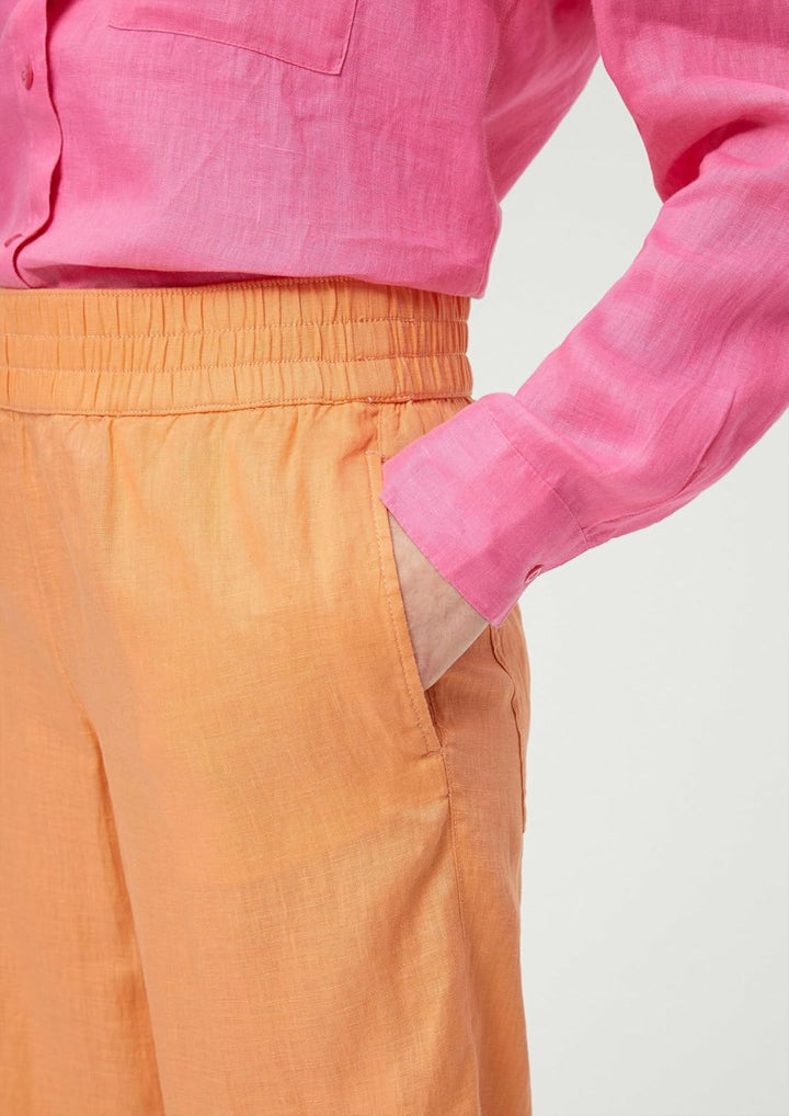 s.Oliver Relaxed: Hose mit Allover-Print 32 Orange 2115, 32 Orange 2115