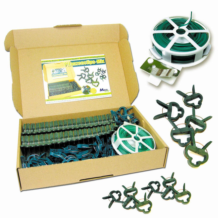 MGS SHOP Pflanzen Clips &amp; - Binder stabile Pflanzenclips Pflanzenklammern für kleine &amp; grosse Triebe