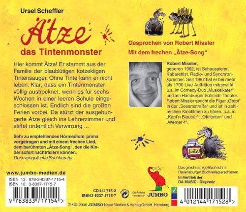 Ätze das Tintenmonster Jubiläumsausgabe, Audio-CD