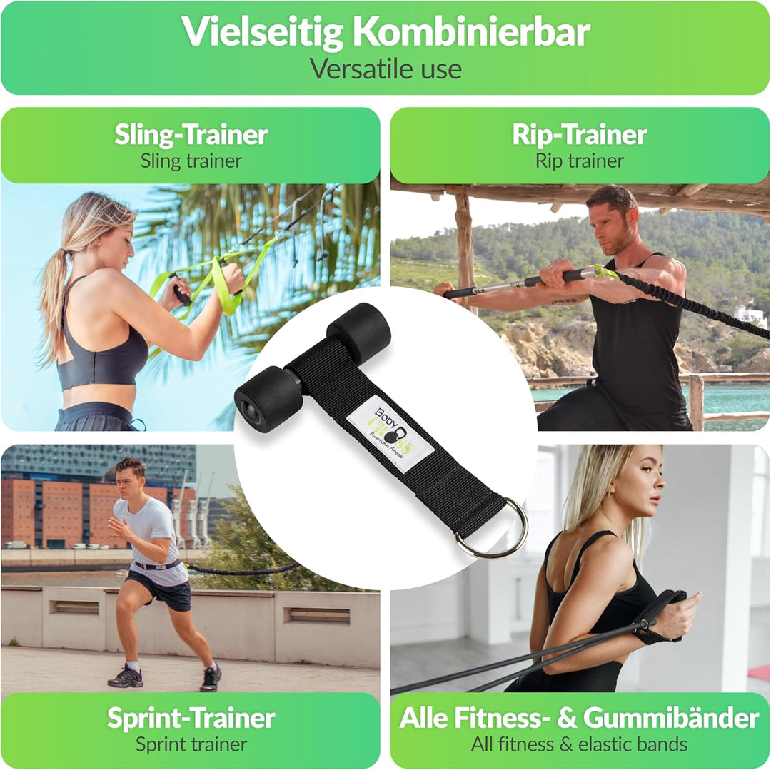 BodyCROSS Premium Türanker, Stabile für Effektives Indoor & Outdoor Training, Sicher und Langlebig,