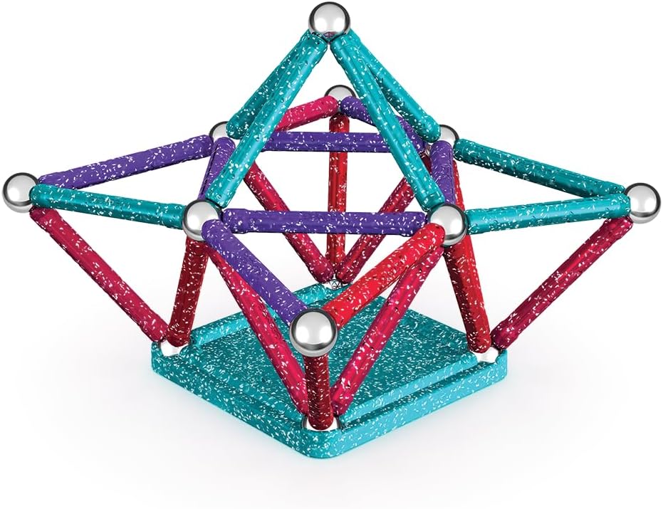 Geomag, Recycled Glitter, Magnetische Konstruktionen mit Glitzereffekt, Bunte und Glitzernde Magnets