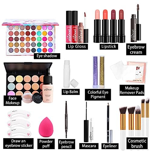 FantasyDay 5St Schmink Set Pflegeset Make-up Kit Kosmetik Set Weihnachten Makeup Schminkoffer Beauty