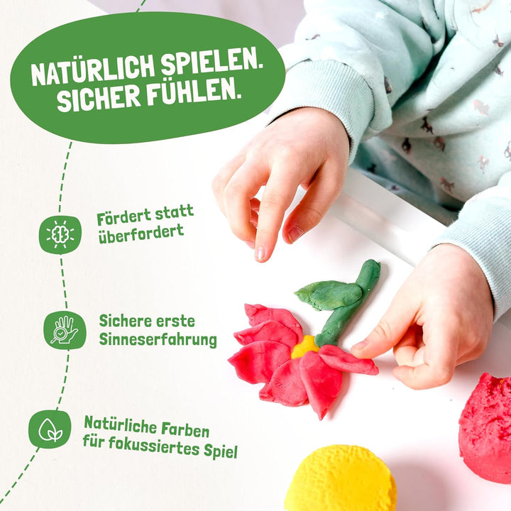 Easy-Knete – Vegane Bio-Spielknete für Kinder – Extra weiche, leicht formbare & lufttrocknende Knete