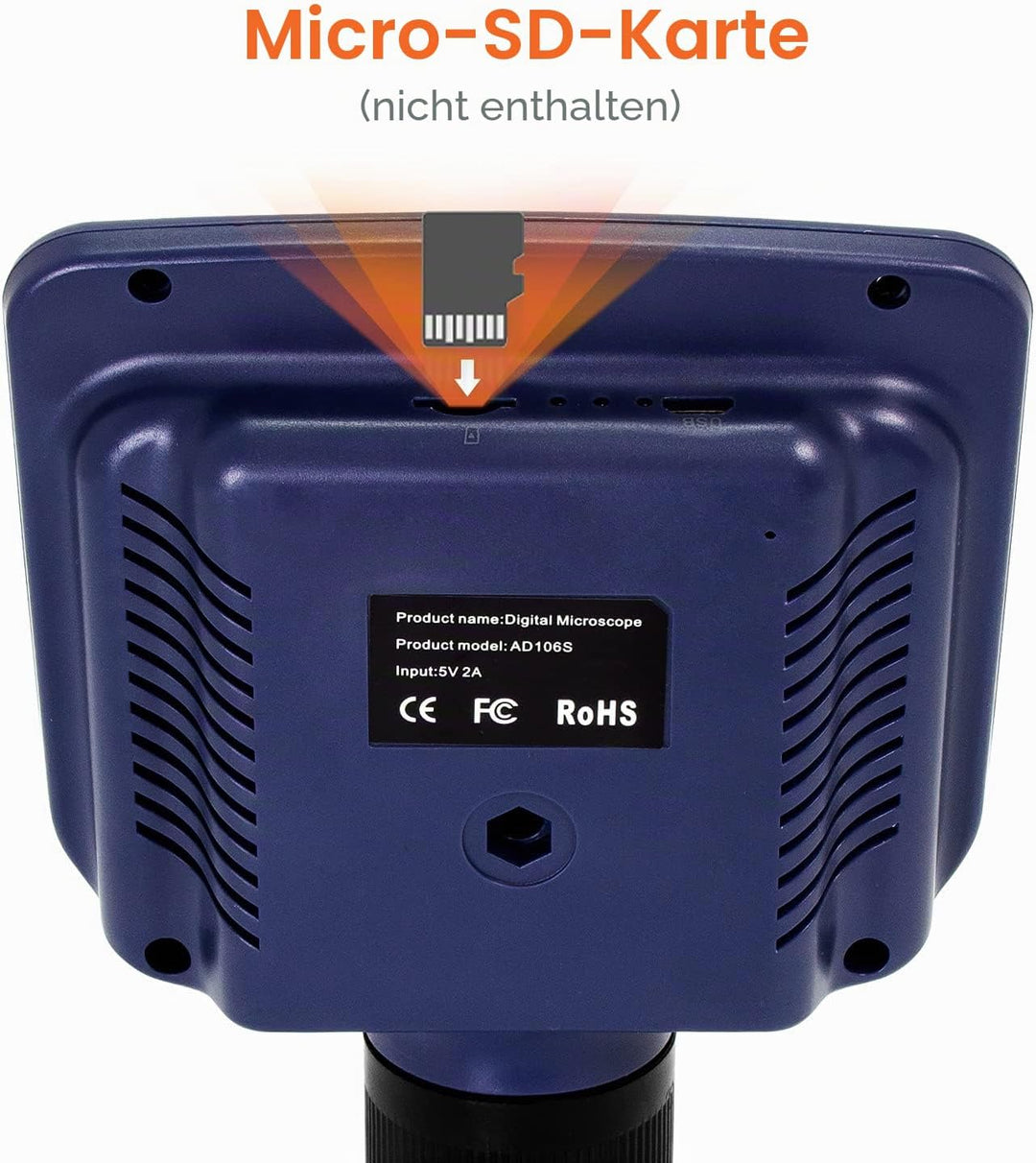 Andonstar AD106S USB-Digitalmikroskop, 10,9 cm Bildschirm-Mikroskop zum Löten/PCB/Uhr/Telefon-Repara