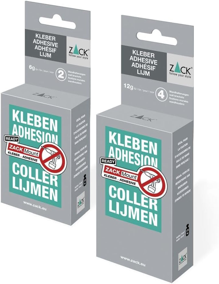 Zack Linea Edelstahl matt ++ Badaccessoires komplette Serie zur Auswahl (Kleber 13 g für 4 Montagepl