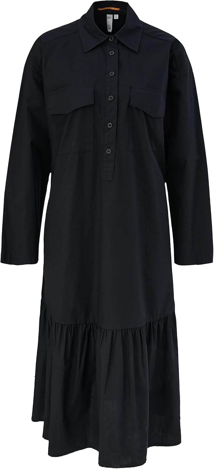 Q/S designed by Damen Kleid 42 Schwarz, 42 Schwarz
