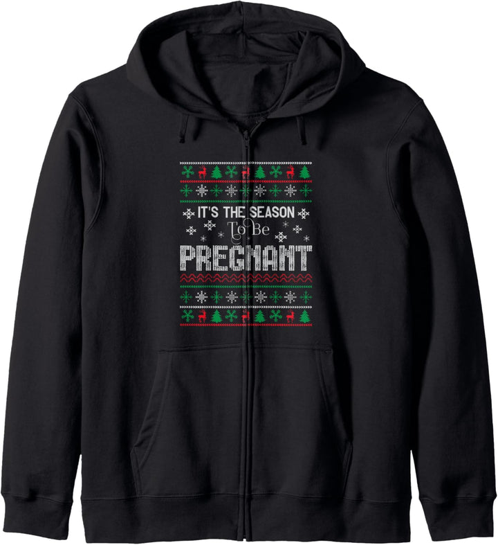 It's the Season to be Pregnant - Schwangerschaft verkünden Kapuzenjacke