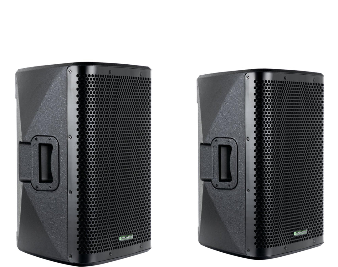 Pronomic C-210 MA Stereo Set - Aktive 2-Wege Box mit 2 Kanälen - Leistung: 800 Watt - 10" Woofer + 1