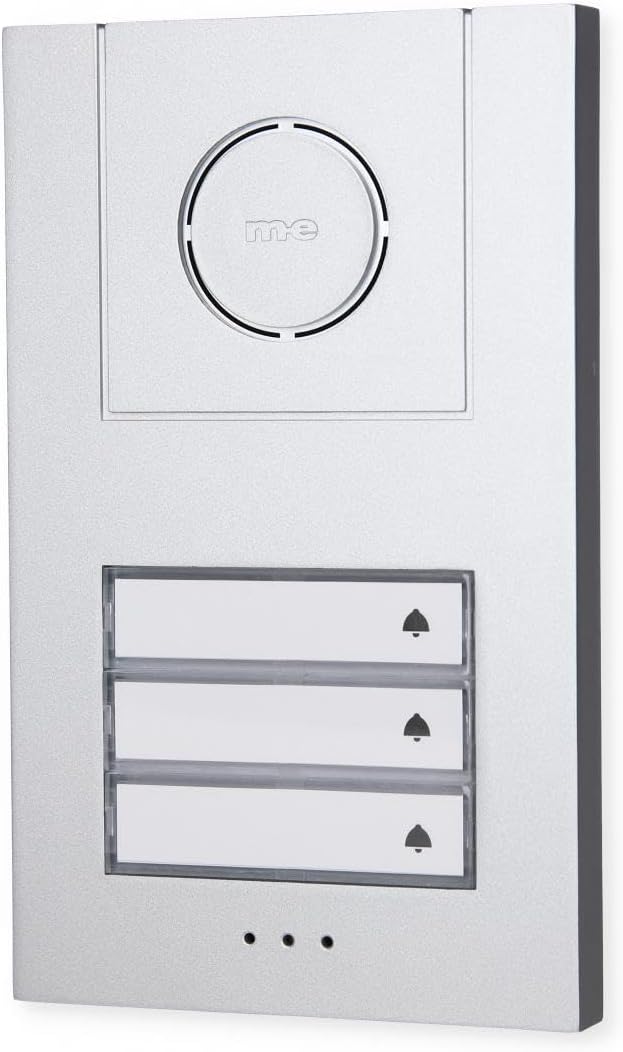 M-e modern-Electronics Vistus AD ALU 4030 S Vistus Türsprechanlage Kabelgebunden Komplett-Set 3 Fam