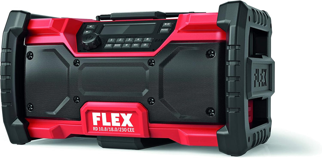 Flex Digitales Akku-Baustellenradio RD 10.8/18.0/230 (10,8V, 18V oder Netzstecker, DAB+, FM, Ohne Ak