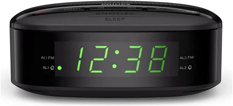 Philips Audio Radiowecker UKW Radio (Doppelter Alarm, Sleep Timer, Kompaktes Design) - TAR3205/12