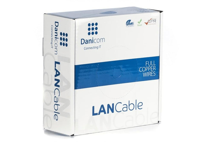 CAT5E FTP 50m Starrleiter - PVC (Eca) | POE, Ethernet, LAN, Patchkabel, Datenkabel, RJ45 - für Serve