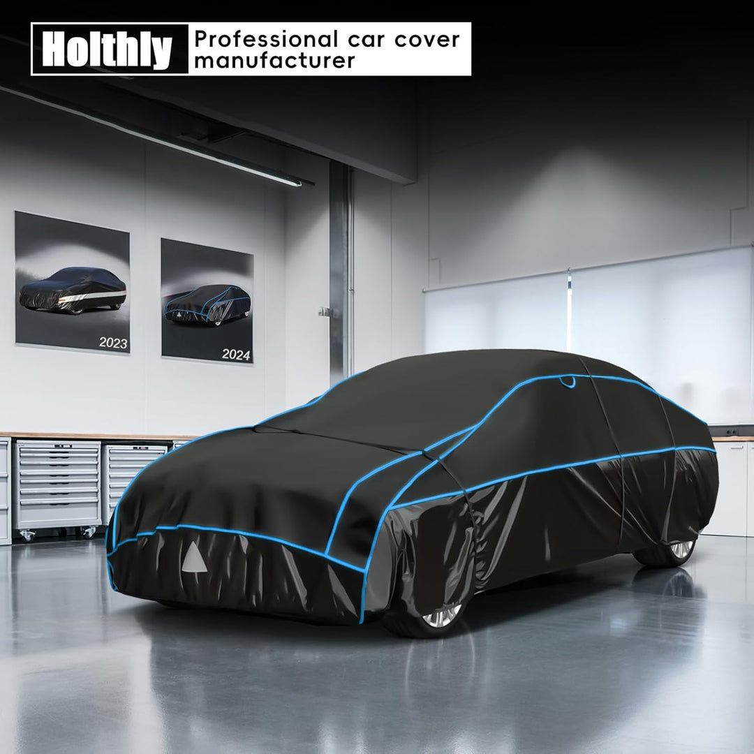 Hagelschutzplane Auto Autoabdeckung Wasserdicht, PKW Hagelschutzgarage, Abdeckplane für Hagel Regen