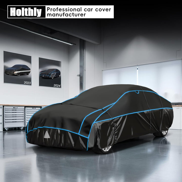 Hagelschutzplane Auto Autoabdeckung Wasserdicht, PKW Hagelschutzgarage, Abdeckplane für Hagel Regen