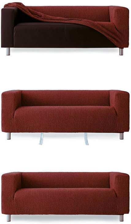 Sofabezug, Modell Klippan, hohe Arme, Sofa, elastisch, weich, New York, Farbe 10 Grau, Farbe 10 Grau
