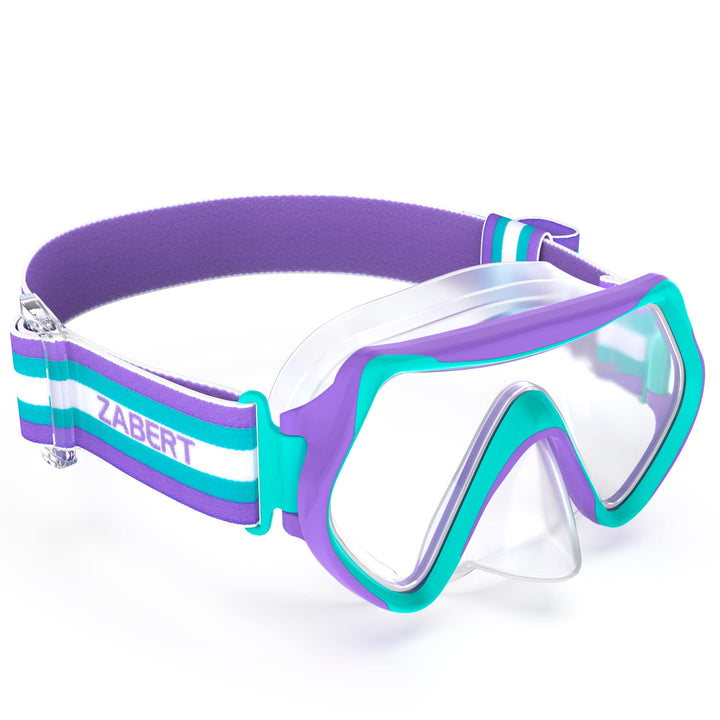 ZABERT Prämie Kinder Taucherbrille,Kinder Schwimmbrille für 2-14 Jahre Jungen Mädchen, bequem elasti