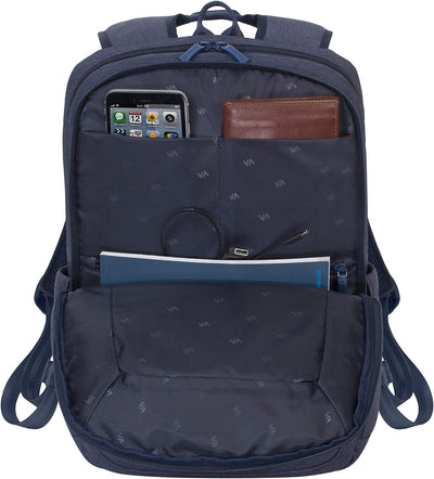 Rivacase wasserfester Laptop-Rucksack mit einem Fach für Notebook bis 15,6 Zoll und Tablet bis 10,1