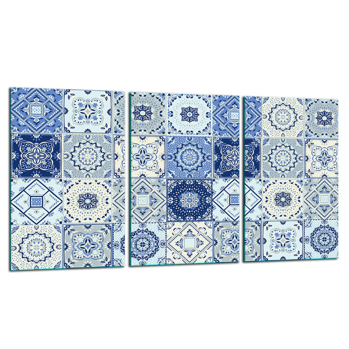 TMK ArtDeko Herdabdeckplatte 3 Teilig 3x30x52 cm - Spritzschutz Herdabdeckung – Herdschutz aus Siche